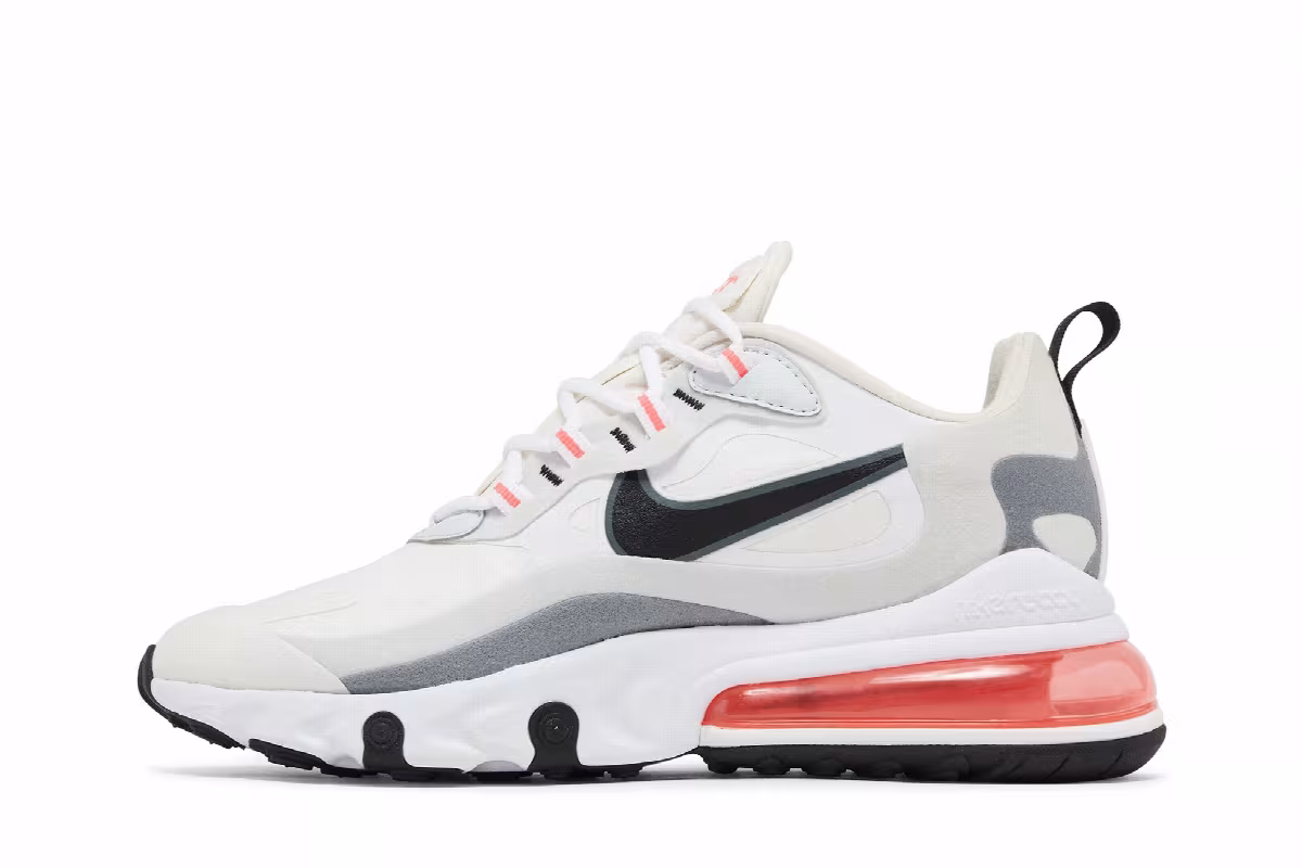 Nike Air Max 270 React White Crimson Black, view 4