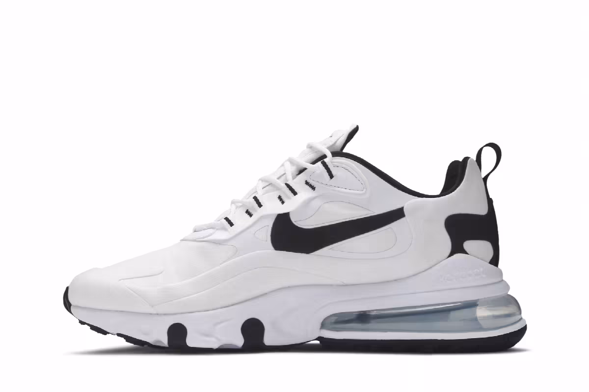 Nike Air Max 270 React White Black, view 4