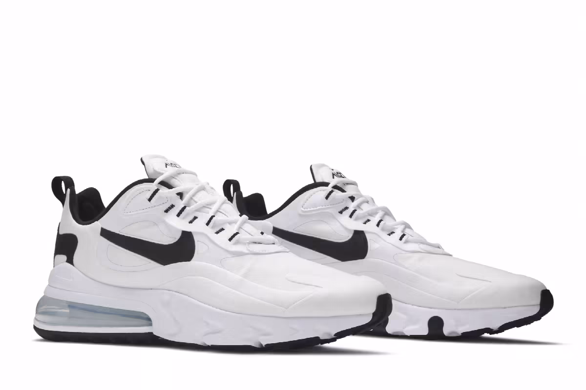 Nike Air Max 270 React White Black, view 9