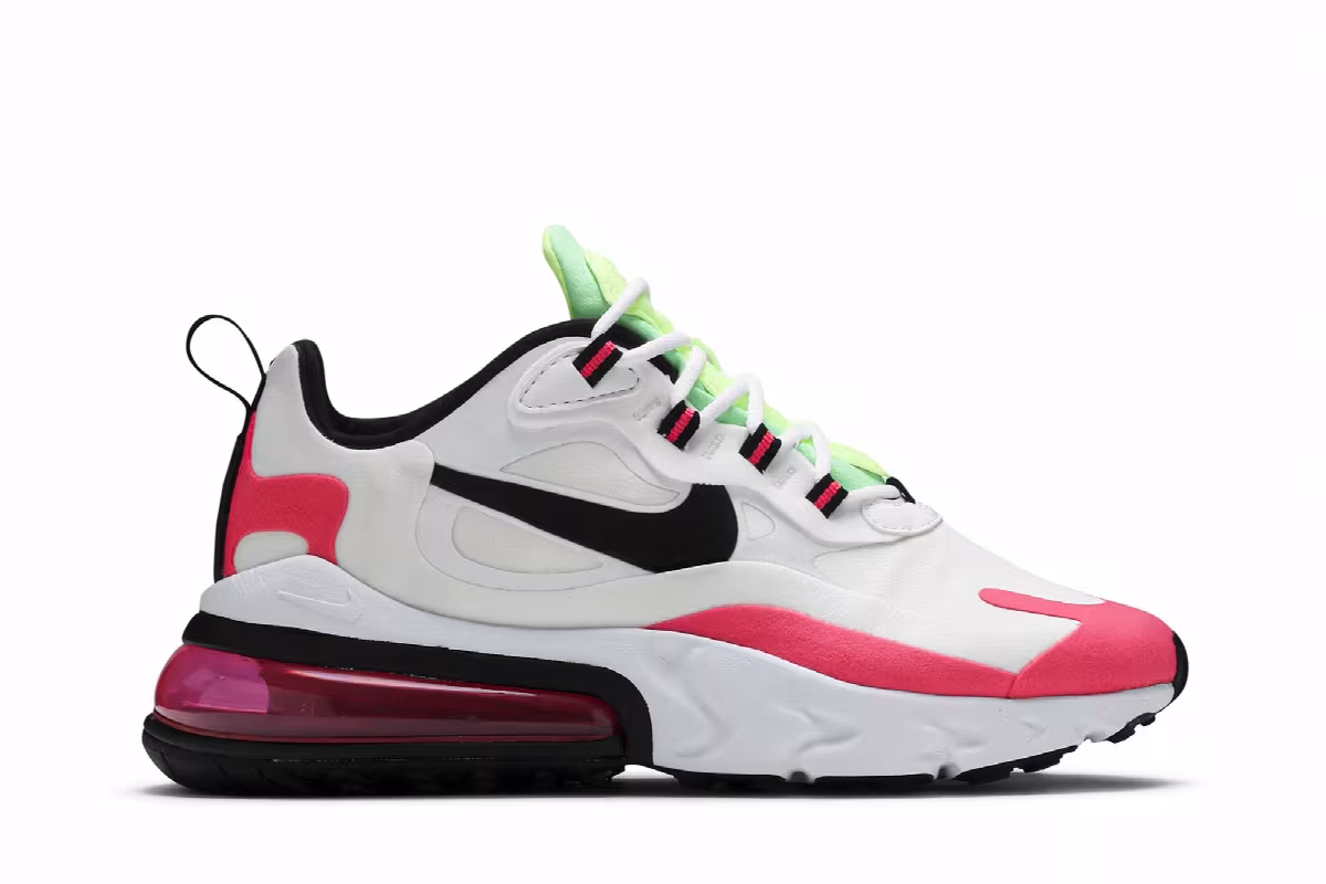 Nike Women's Air Max 270 React Hyper Pink, view 2