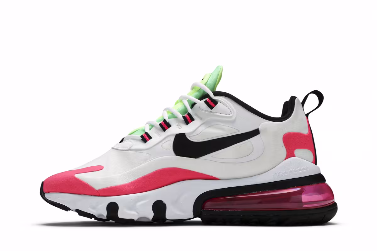 Nike Women's Air Max 270 React Hyper Pink, view 4