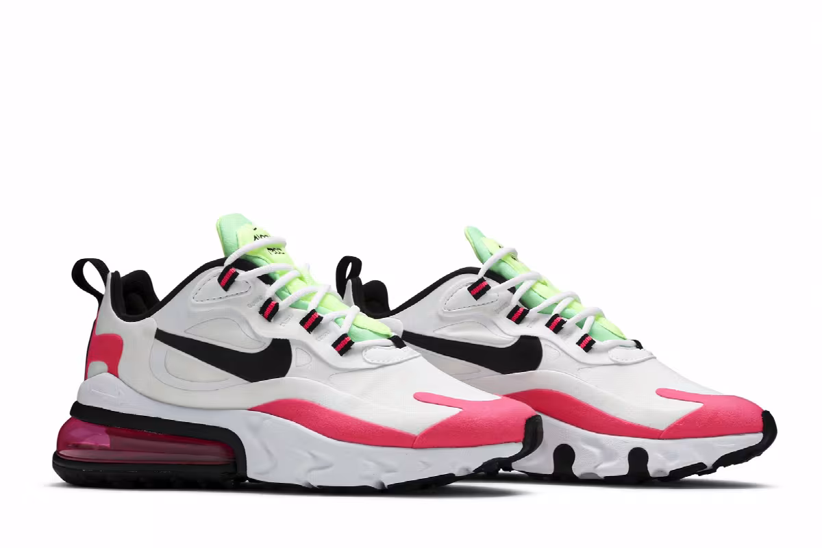 Nike Women's Air Max 270 React Hyper Pink, view 9