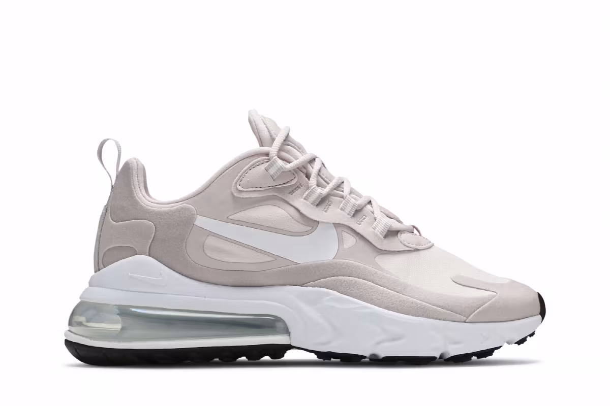 Nike Women's Air Max 270 React Barely Rose, view 2