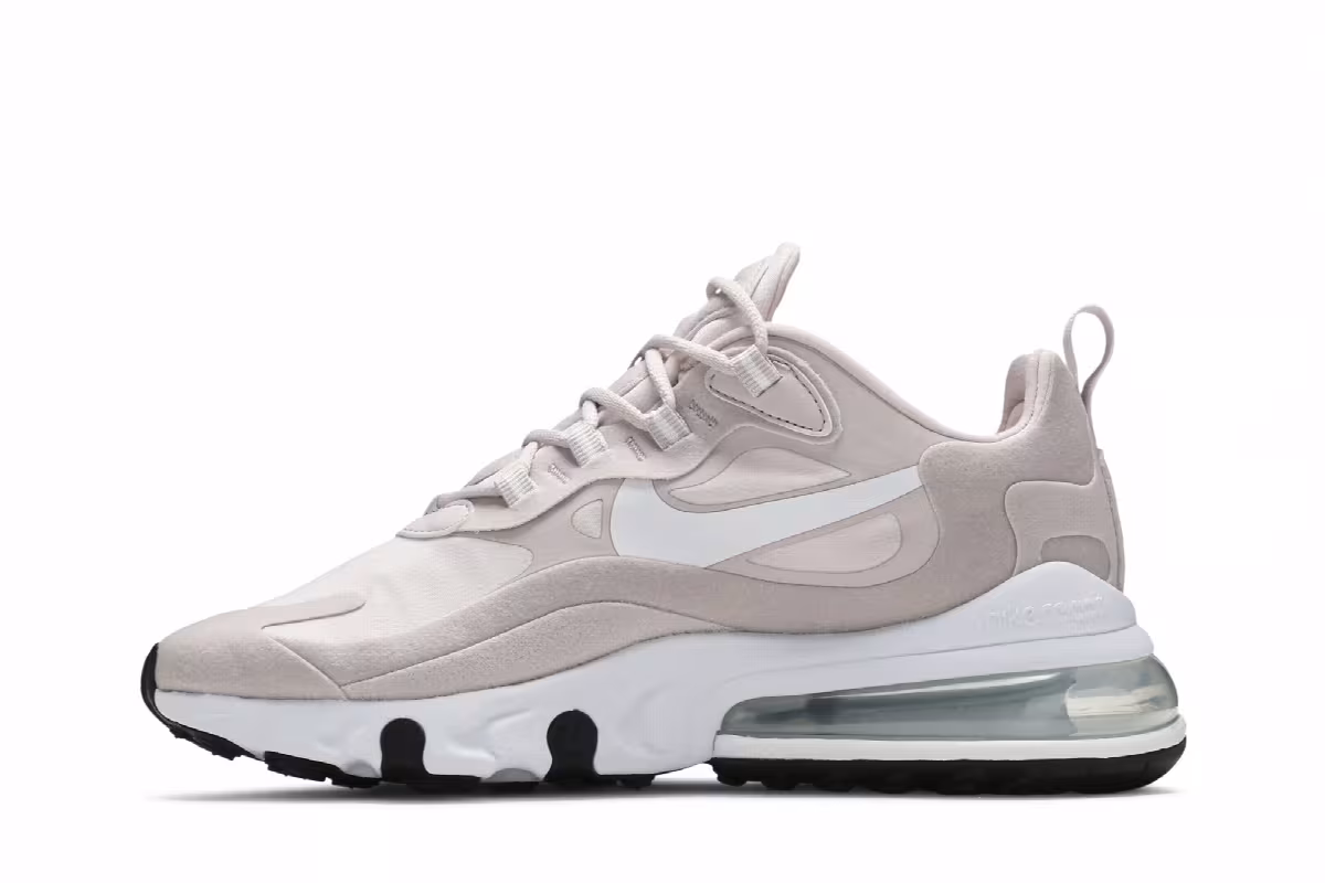 Nike Women's Air Max 270 React Barely Rose, view 4