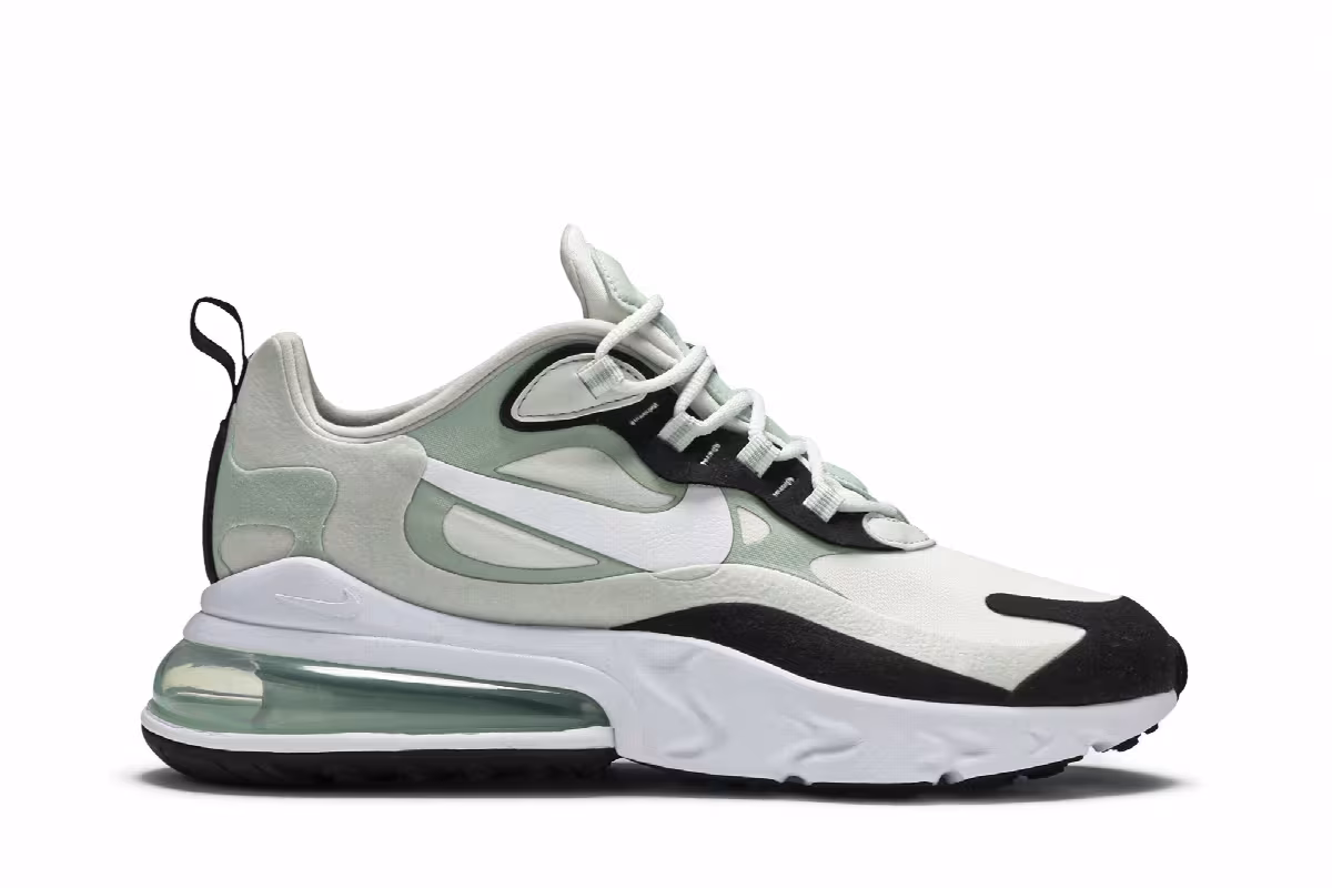 Nike Women's Air Max 270 React Spruce Aura, view 2