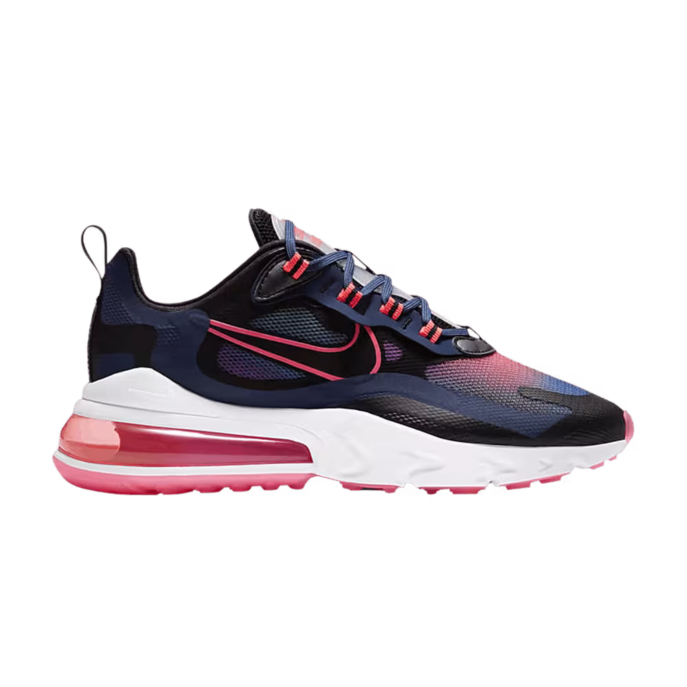 Nike Women's Air Max 270 React SE Midnight Navy Crimson