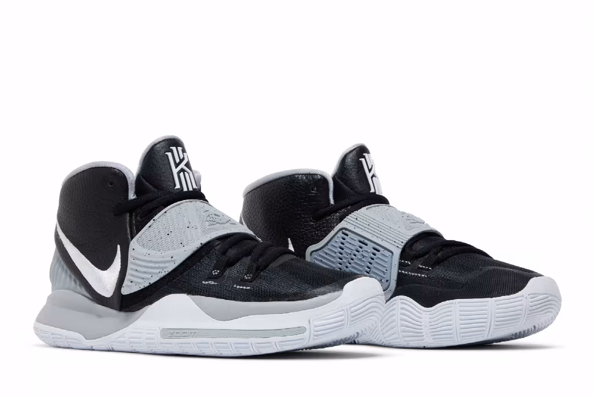 Nike Kyrie 6 Team Black Wolf Grey, view 9