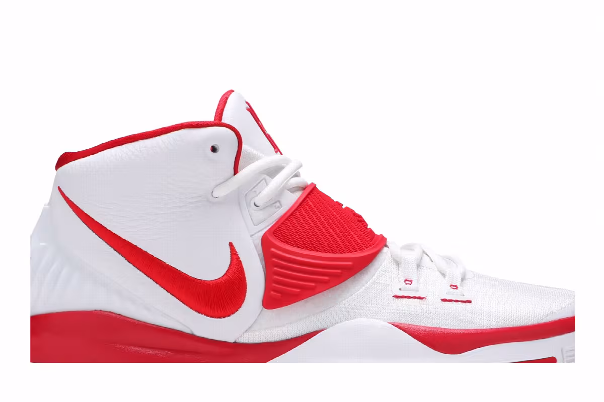 Nike Kyrie 6 TB EP White University Red, view 3