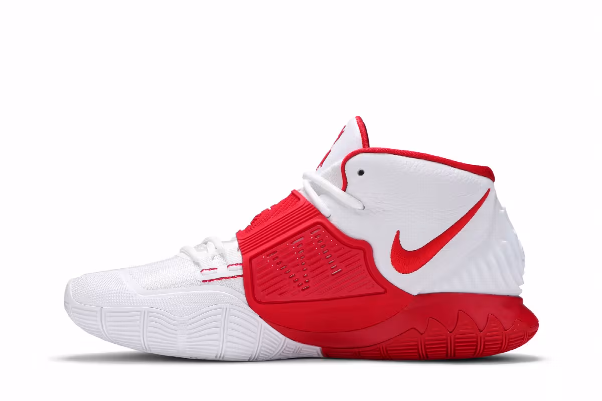 Nike Kyrie 6 TB EP White University Red, view 4
