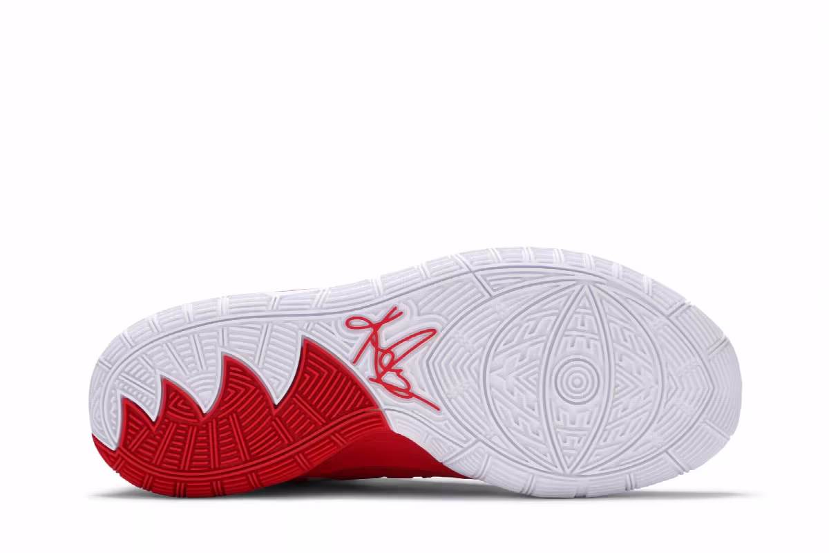 Nike Kyrie 6 TB EP White University Red, view 5