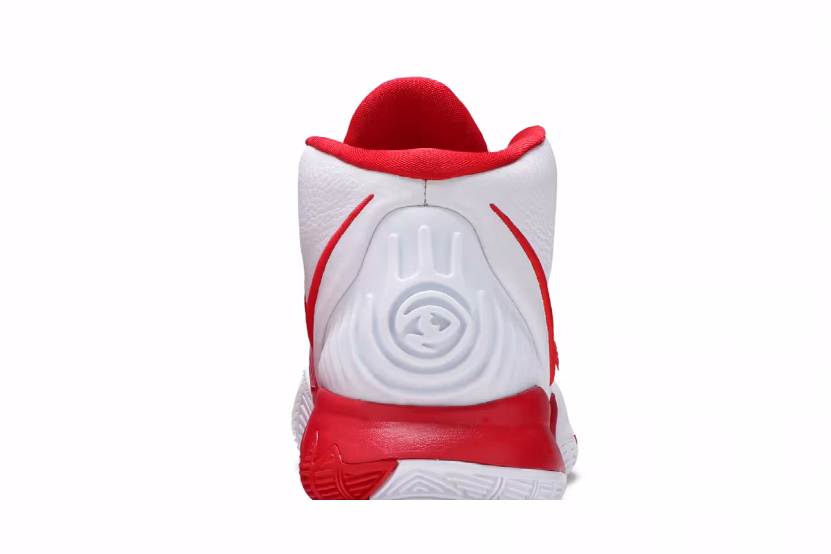 Nike Kyrie 6 TB EP White University Red, view 8