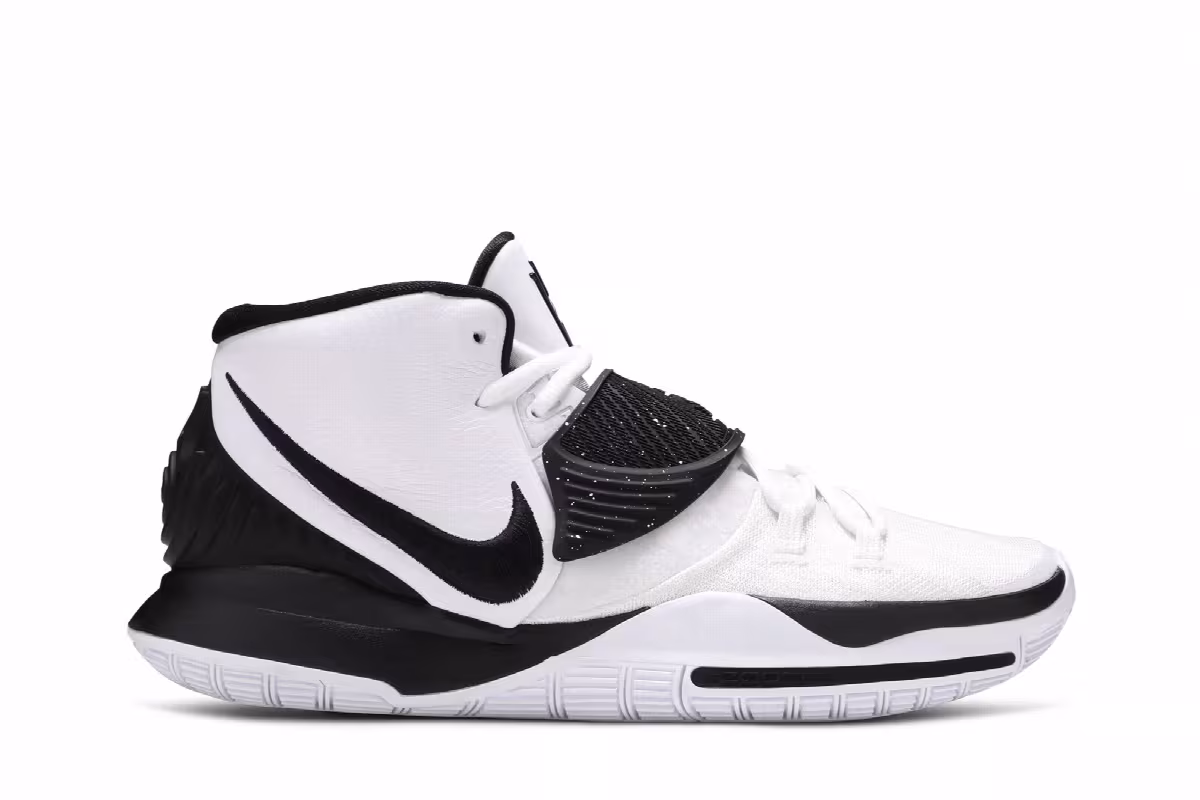 Nike Kyrie 6 Team White Black, view 2