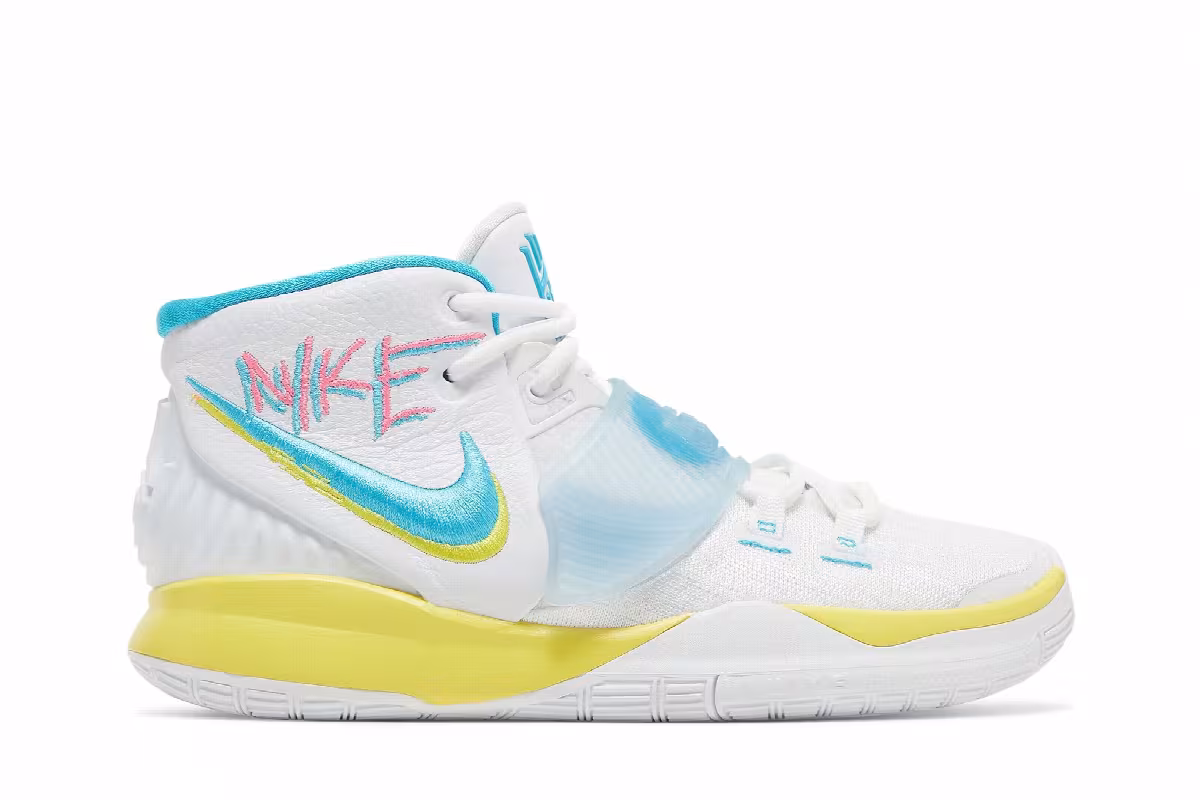 Nike Kyrie 6 GS Neon Graffiti, view 2