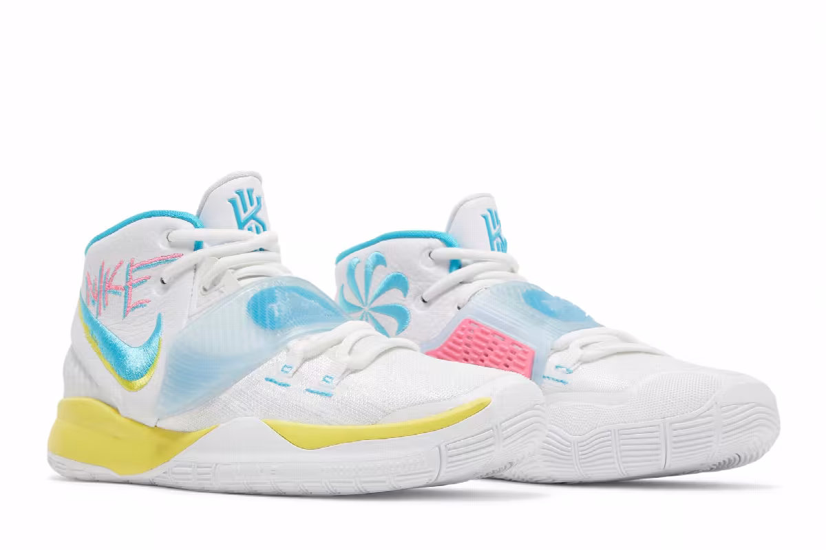 Nike Kyrie 6 GS Neon Graffiti, view 9