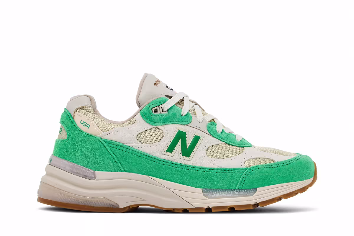 Every Now and Then x New Balance 992 Made in USA Mint Gum, view 2