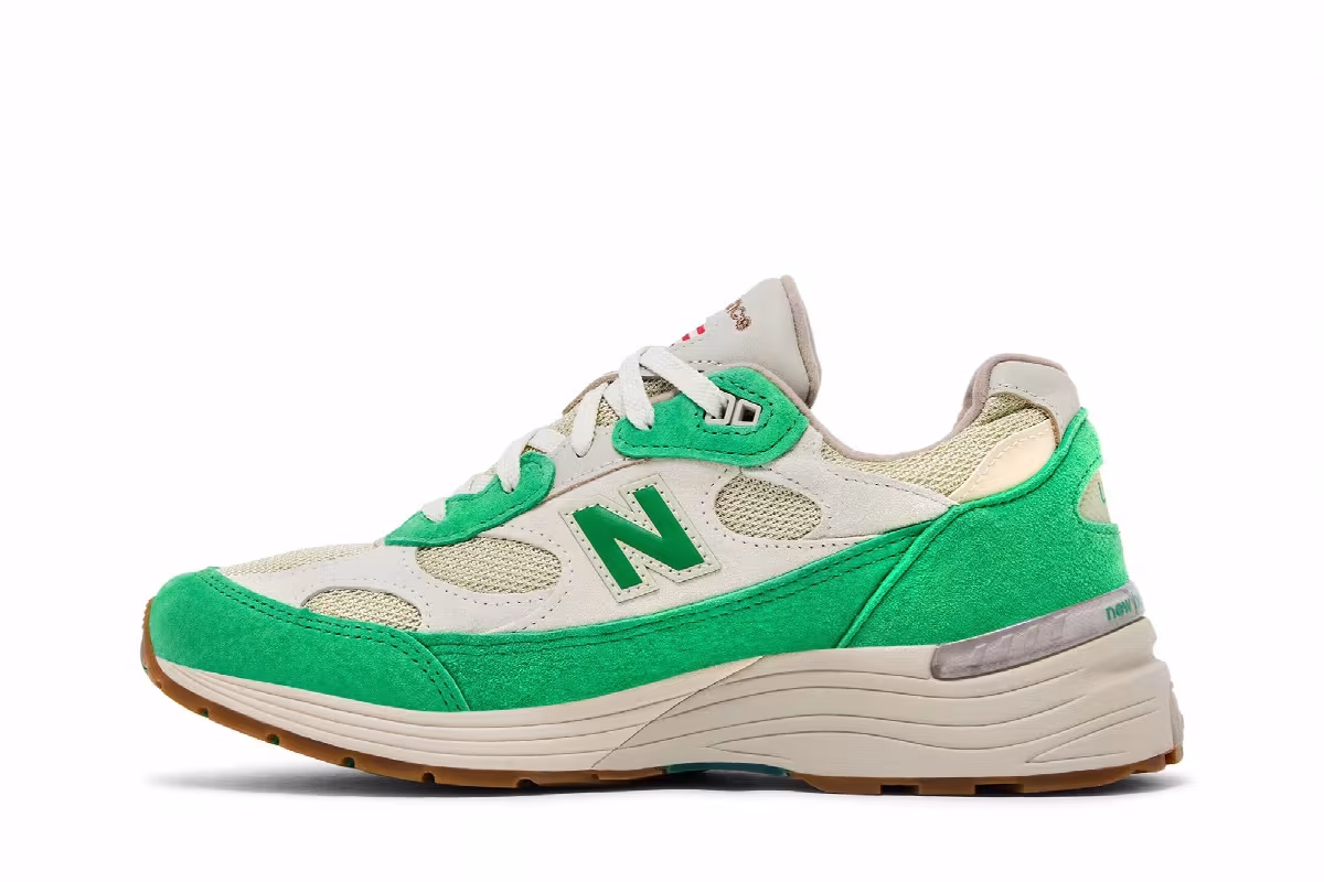 Every Now and Then x New Balance 992 Made in USA Mint Gum, view 4