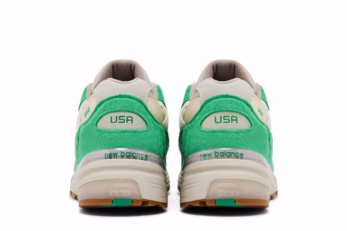 Every Now and Then x New Balance 992 Made in USA Mint Gum, view 7
