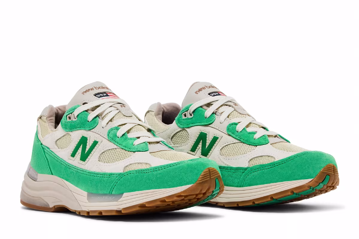 Every Now and Then x New Balance 992 Made in USA Mint Gum, view 9