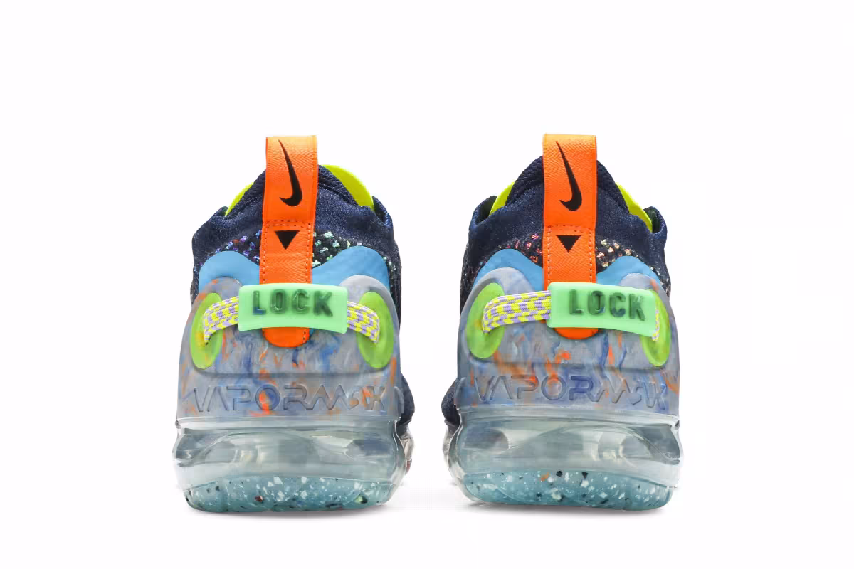 Nike Women's Air VaporMax 2020 Flyknit Deep Royal Blue Multi, view 7