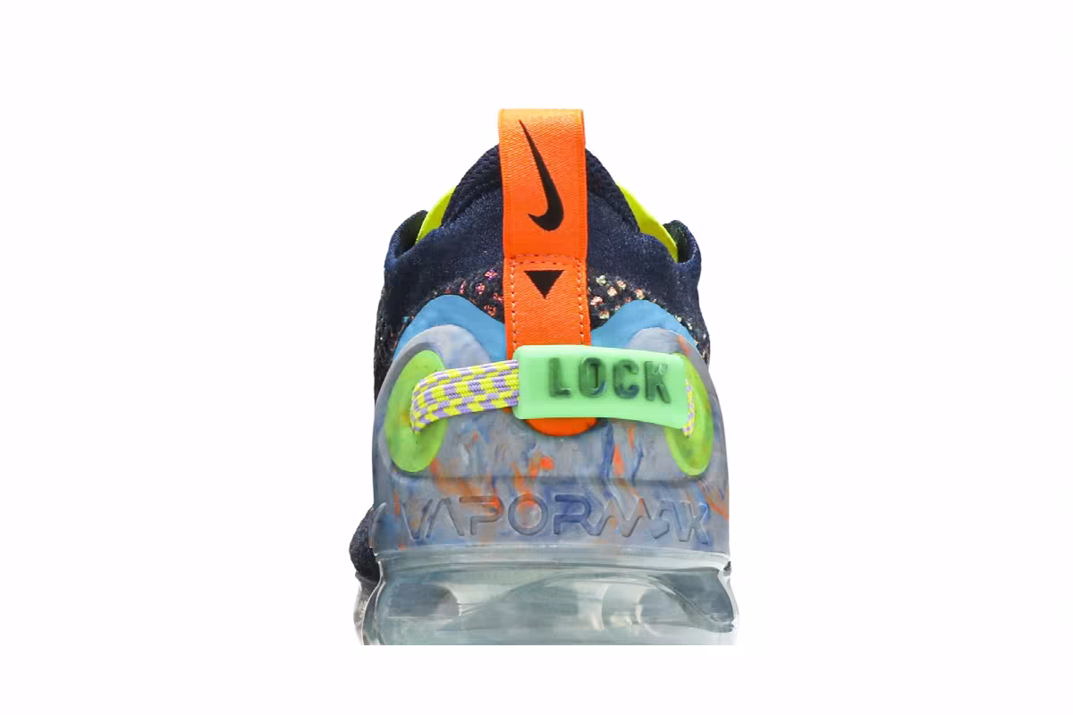 Nike Women's Air VaporMax 2020 Flyknit Deep Royal Blue Multi, view 8