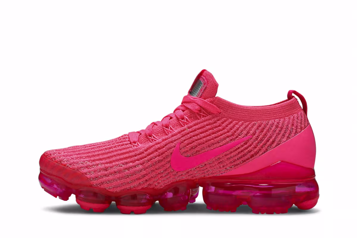 Nike Women's Air VaporMax Flyknit 3 Pink, view 4