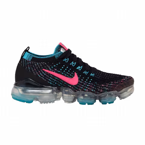 Nike Wmns Air VaporMax Flyknit 3 'Black Hyper Pink Blue'