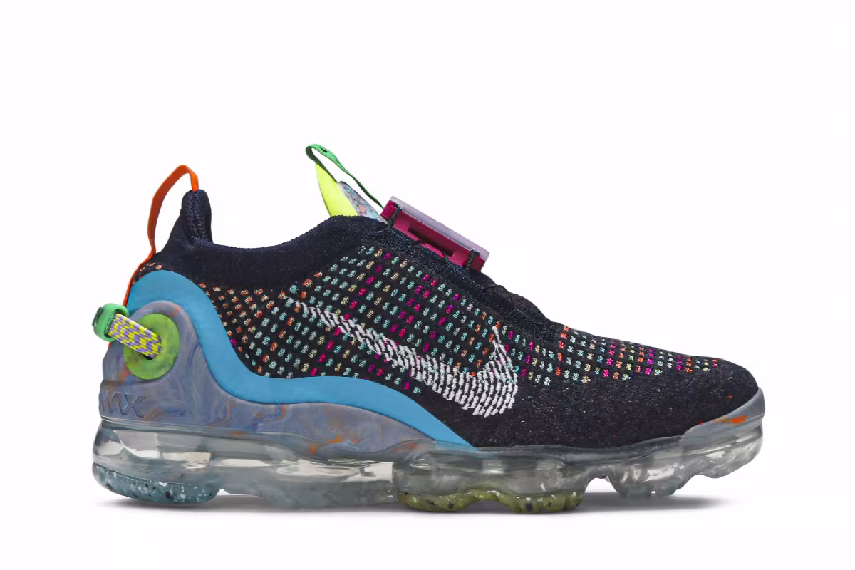 Nike Air VaporMax 2020 Flyknit Deep Royal Blue Multi, view 2