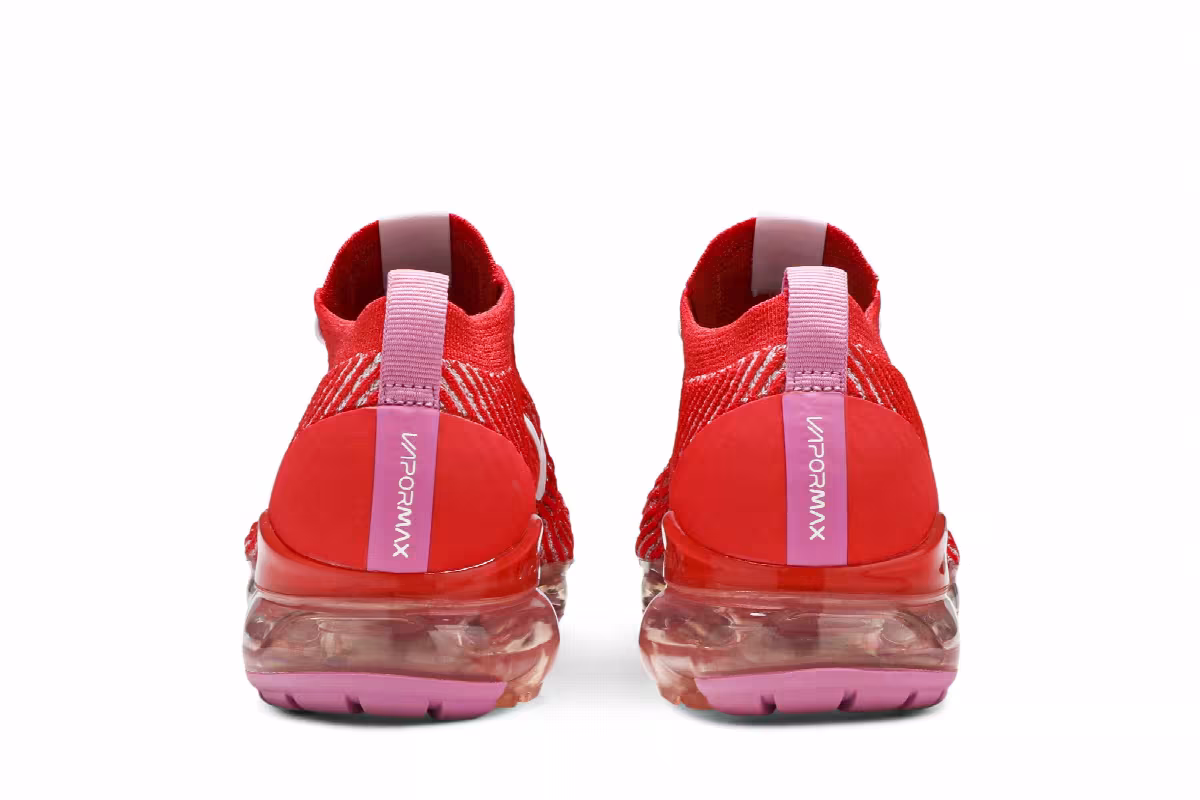 Nike Women's Air VaporMax Flyknit 3 Track Red, view 7