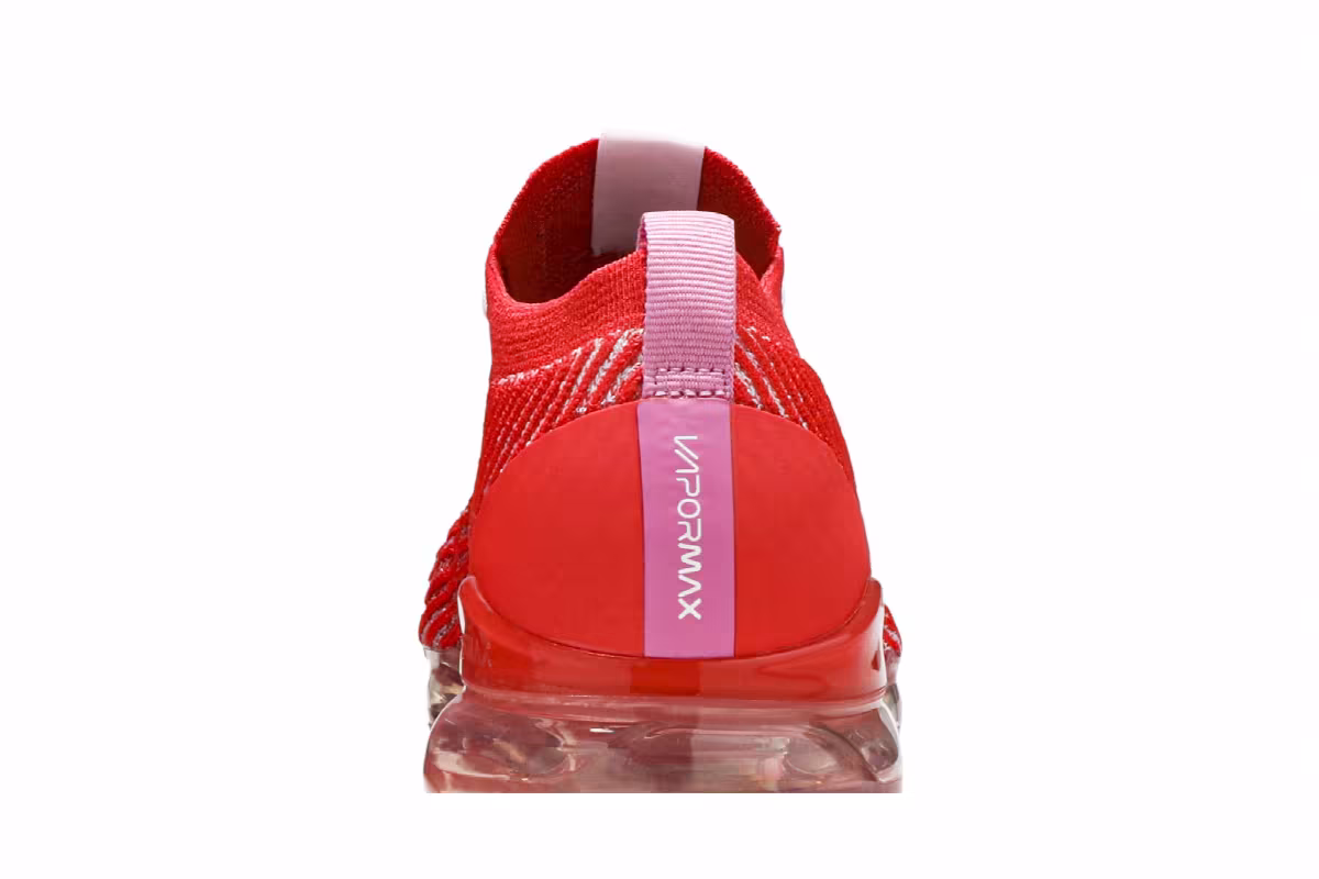 Nike Women's Air VaporMax Flyknit 3 Track Red, view 8