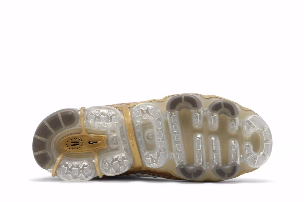 Nike Women's Air VaporMax 360 White Metallic Gold, view 5