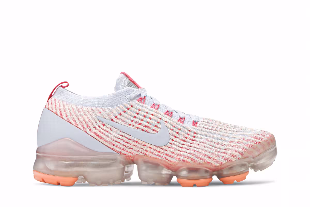 Nike Women's Air VaporMax Flyknit 3 Blue Orange, view 2