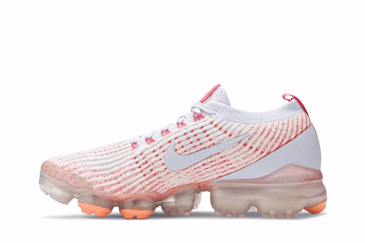 Nike Women's Air VaporMax Flyknit 3 Blue Orange, view 4