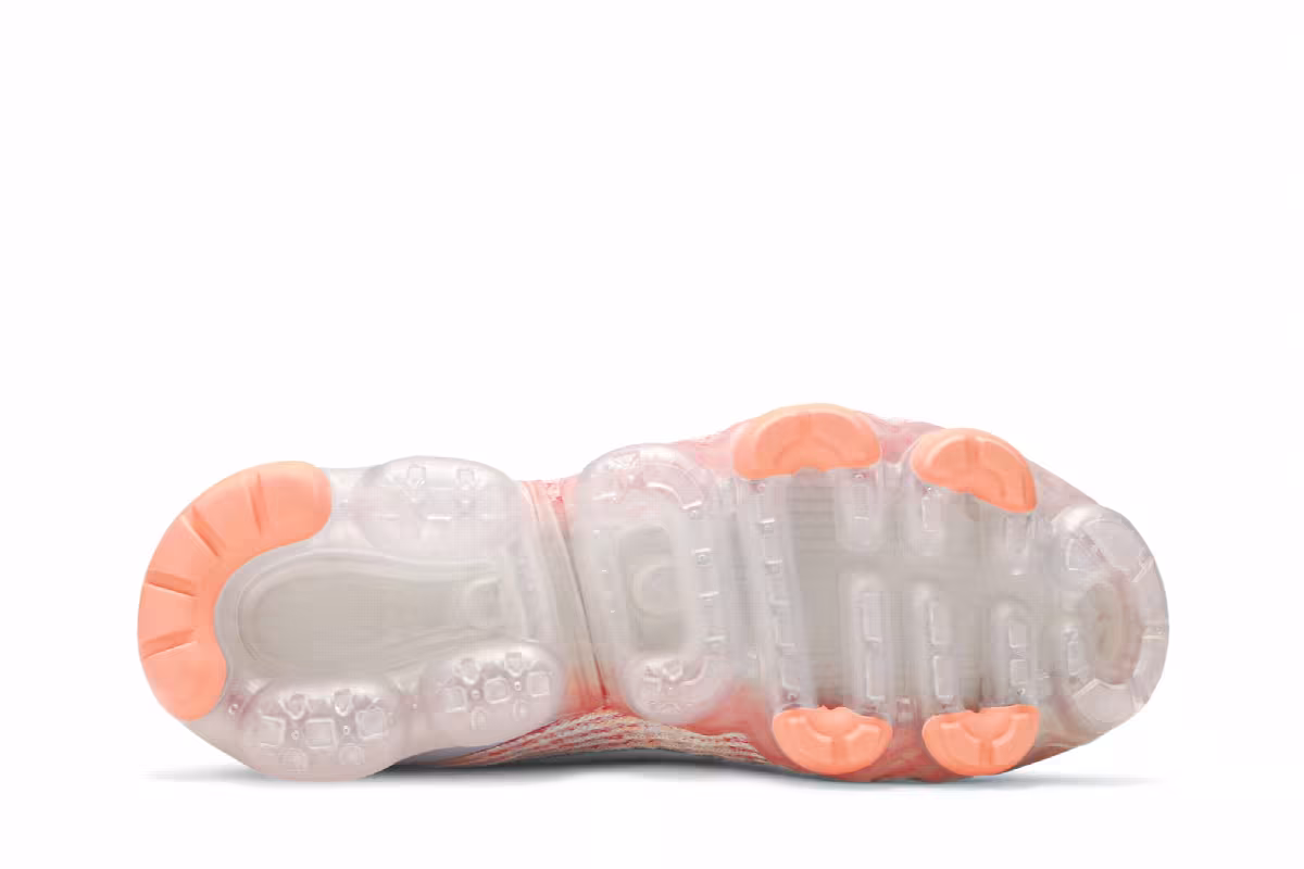 Nike Women's Air VaporMax Flyknit 3 Blue Orange, view 5