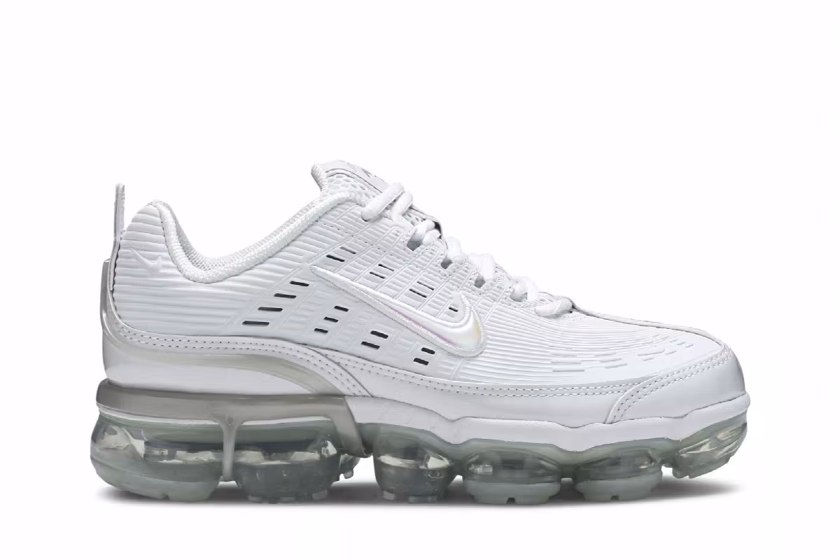 Nike Women's Air VaporMax 360 Triple White, view 2