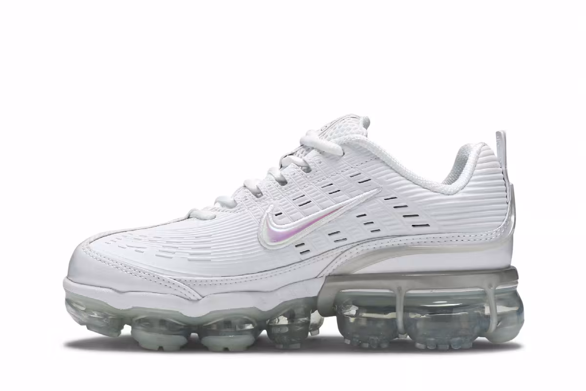 Nike Women's Air VaporMax 360 Triple White, view 4