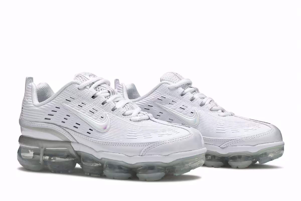 Nike Women's Air VaporMax 360 Triple White, view 9