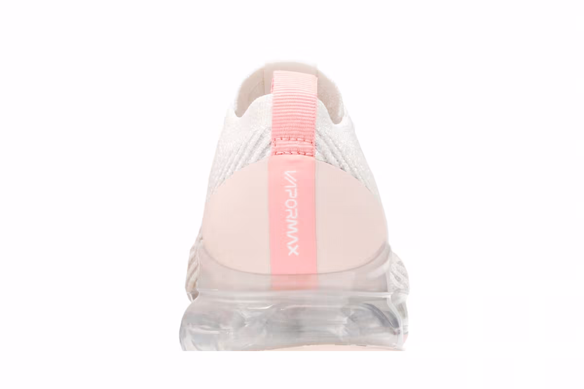 Nike Women's Air VaporMax Flyknit 3 Light Cream Crimson Tint, view 8