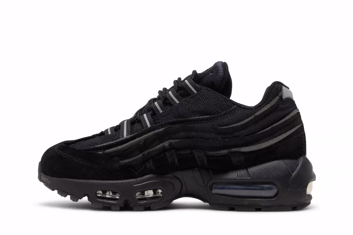 Comme des Garçons x Nike Air Max 95 Black, view 4