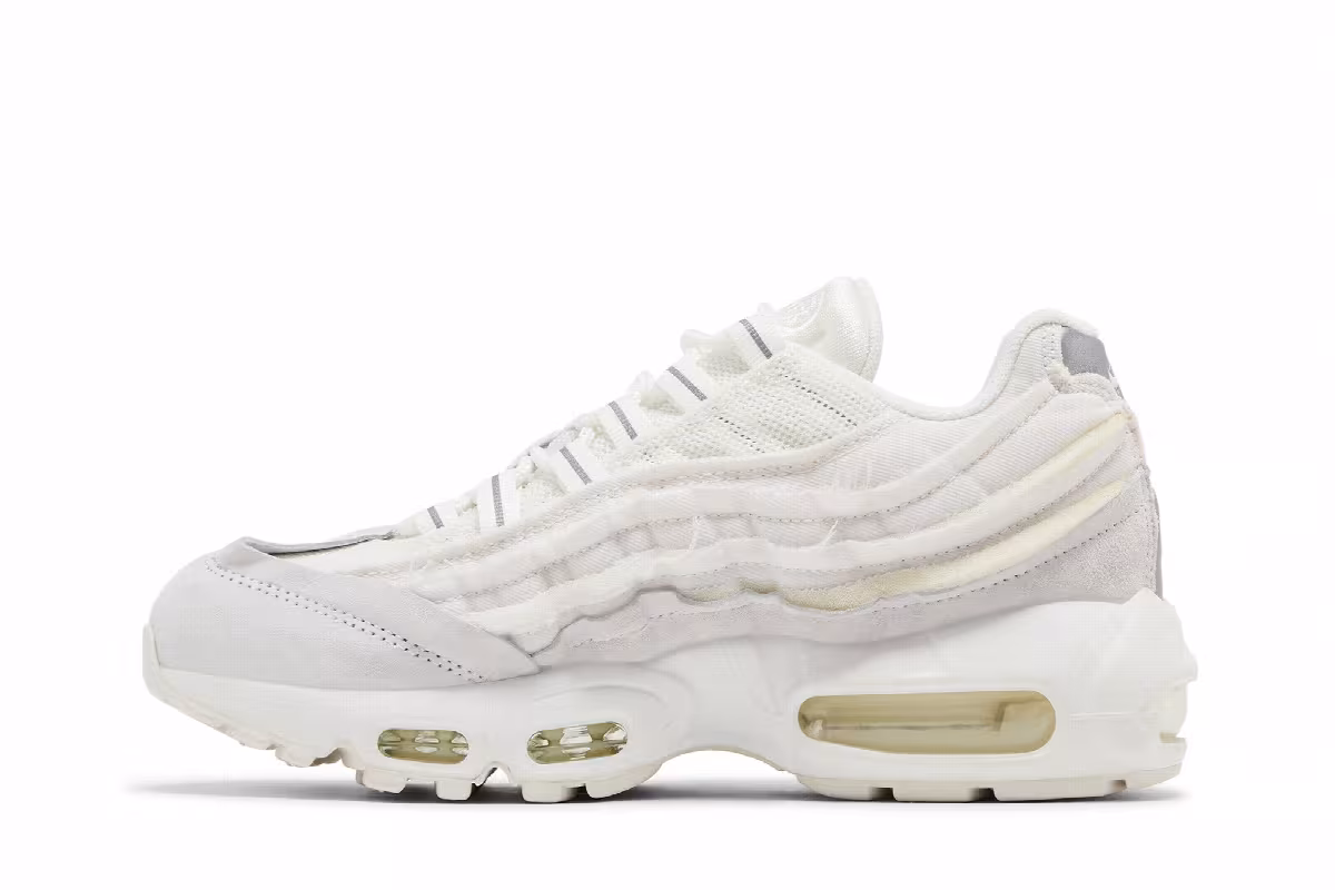 Comme des Garçons x Nike Air Max 95 White, view 4