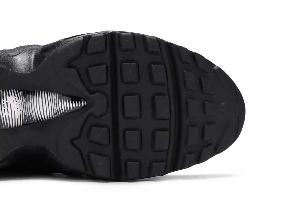 Nike Air Max 95 Recraft GS Triple Black, view 6