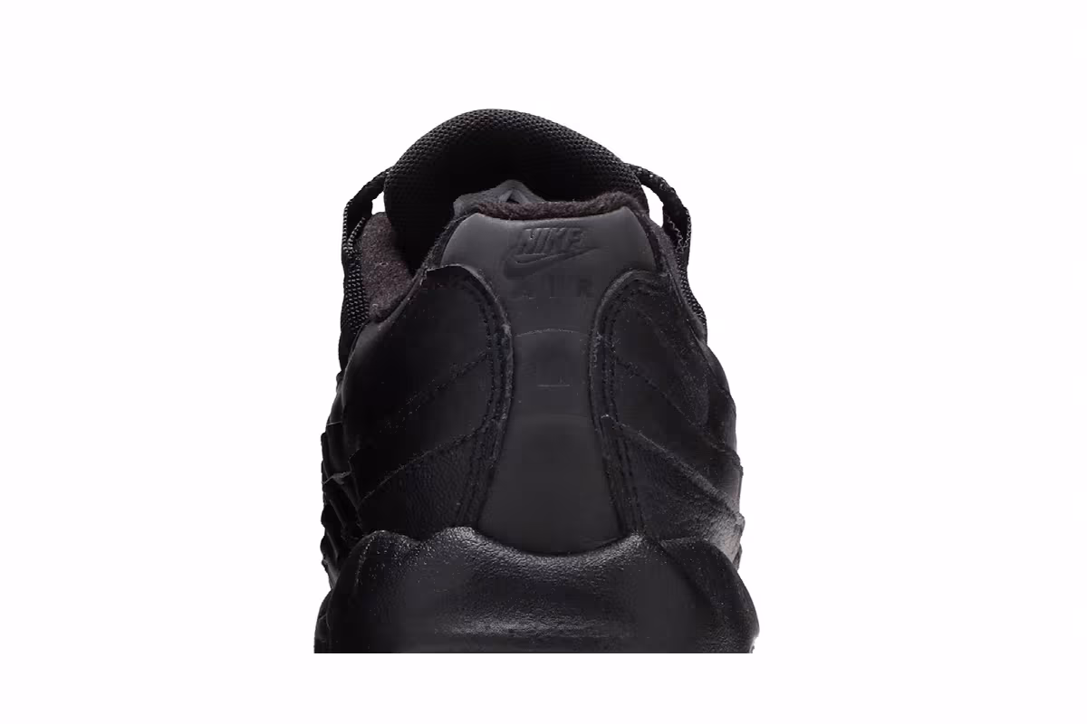 Nike Air Max 95 Recraft GS Triple Black, view 8