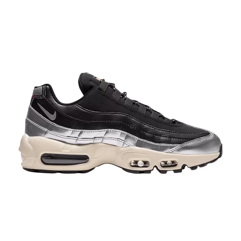 3M x Nike Women's Air Max 95 Black Metallic Silver