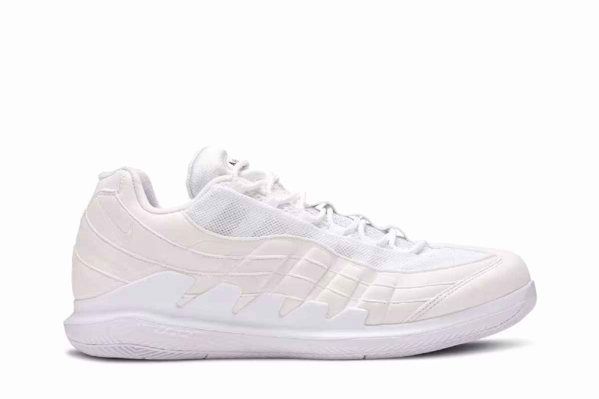 NikeCourt Zoom Vapor X Air Max 95 Triple White, view 2