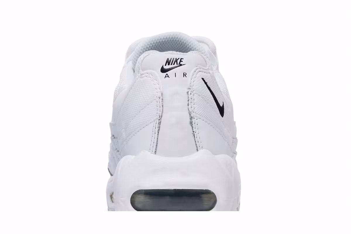 Nike Women's Air Max 95 Essential White Black, view 8