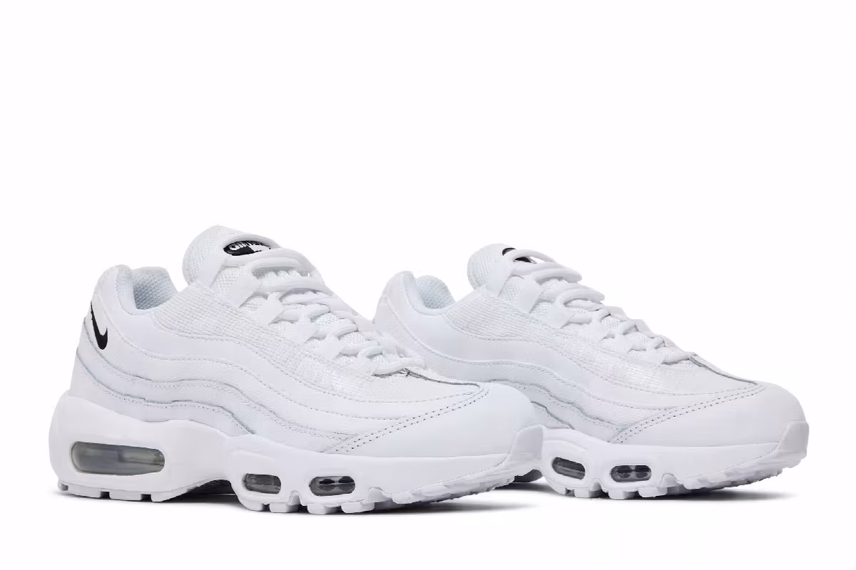 Nike Women's Air Max 95 Essential White Black, view 9