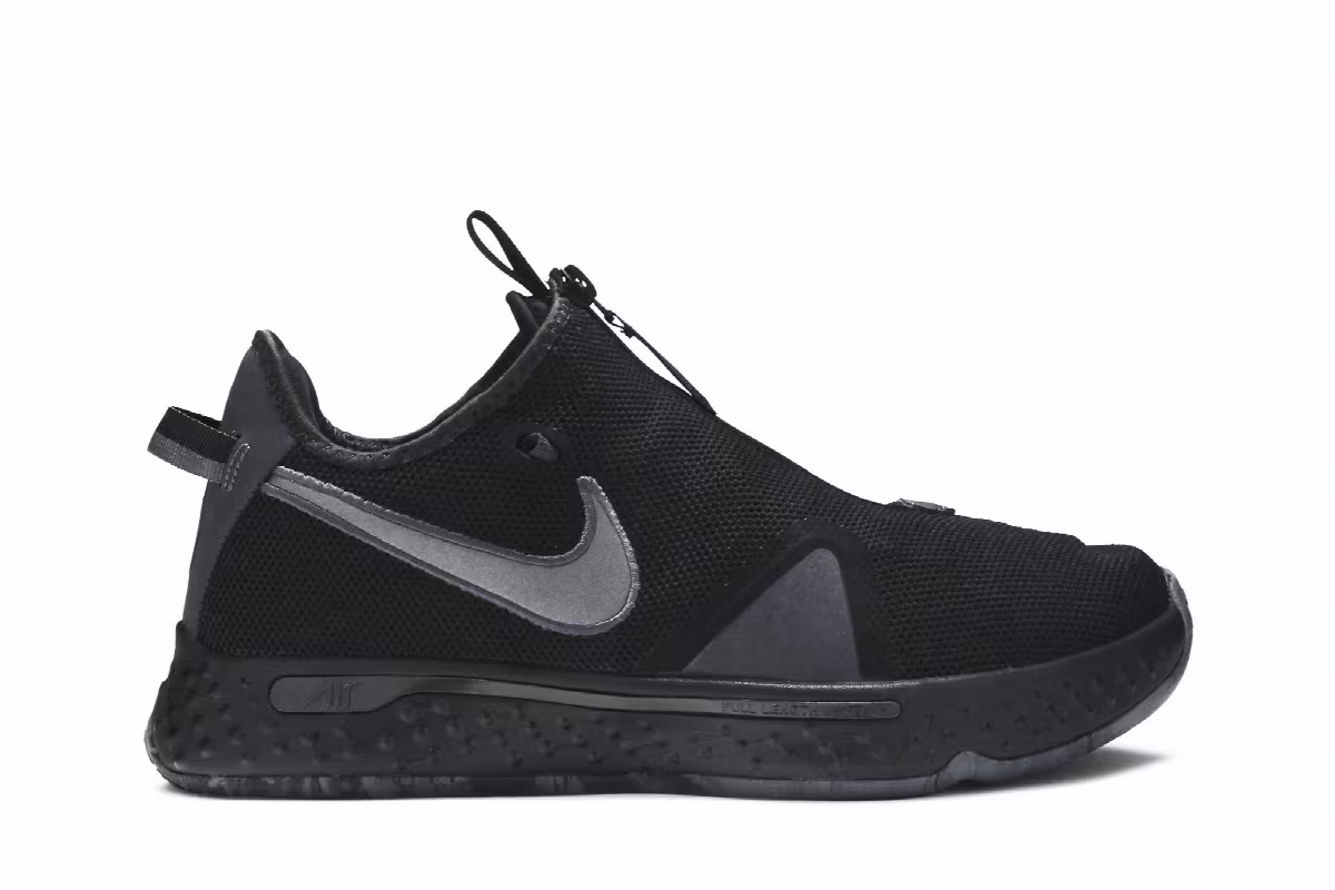 Nike PG 4 Triple Black, view 2