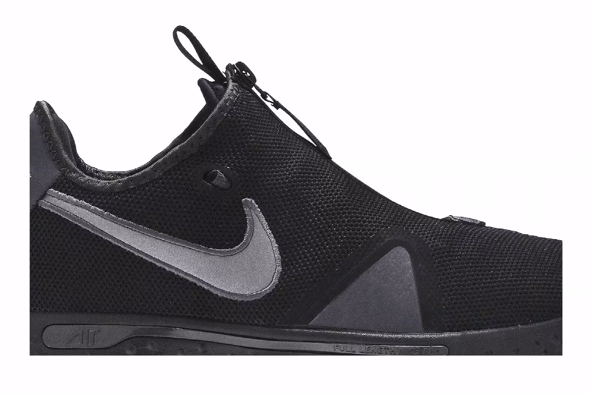 Nike PG 4 Triple Black, view 3