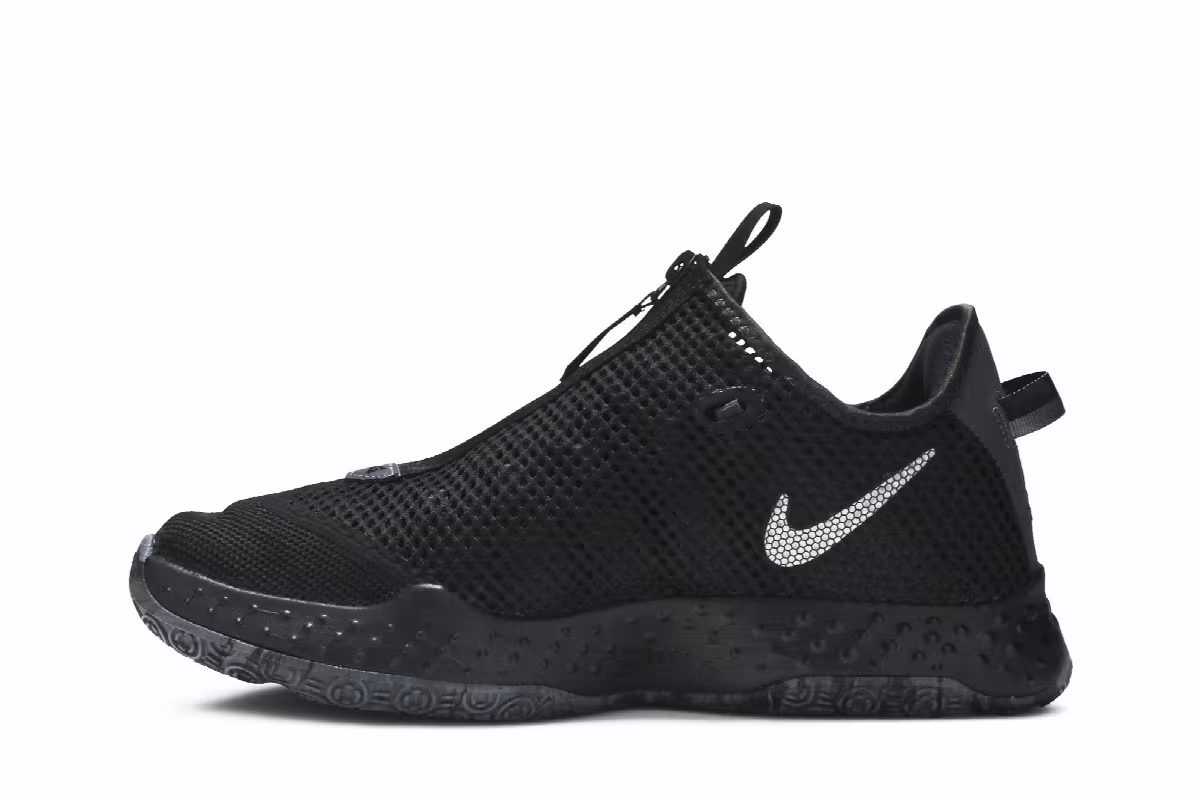 Nike PG 4 Triple Black, view 4
