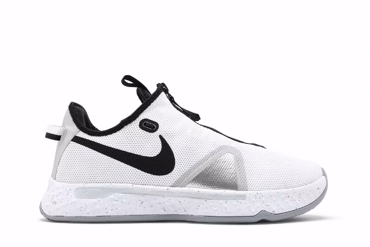 Nike PG 4 Team White Wolf Grey, view 2