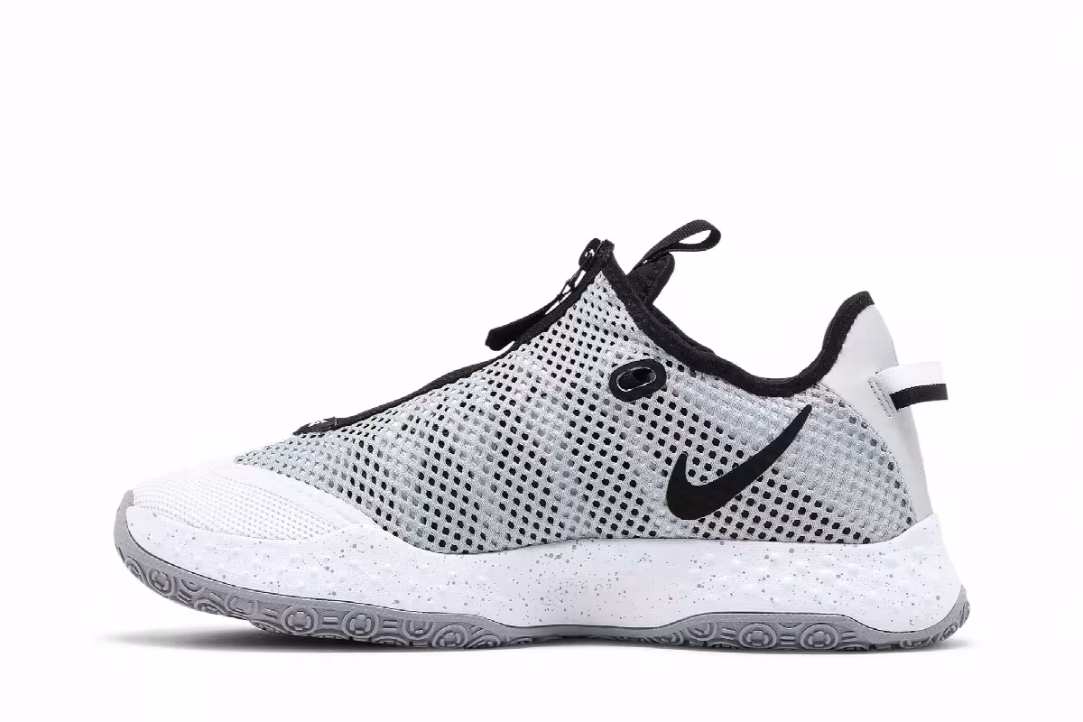 Nike PG 4 Team White Wolf Grey, view 4